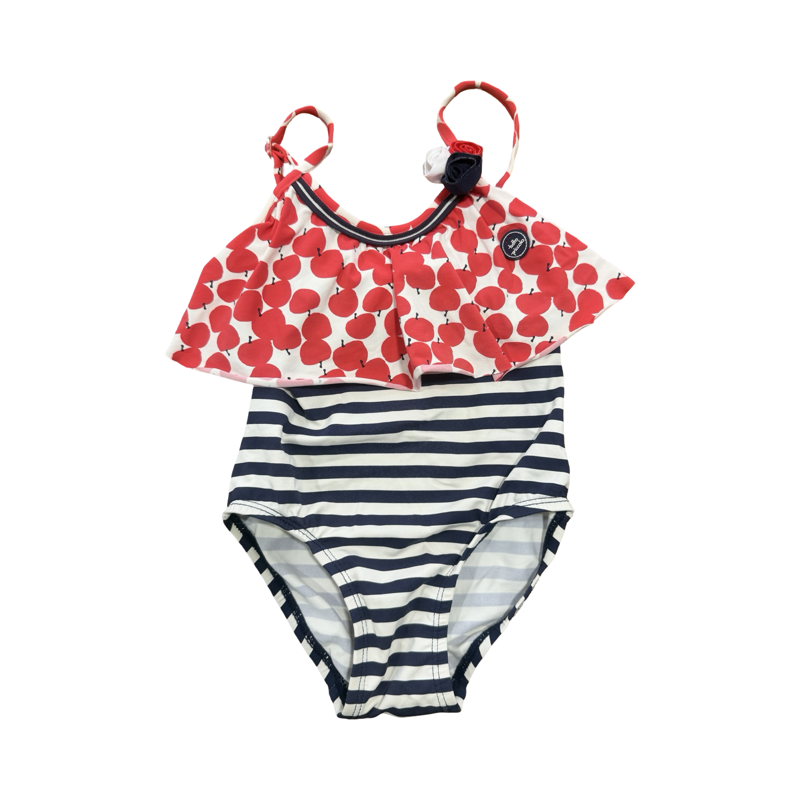 18-24M Navy, Red & White Cherry Girls Costume - Tutto Piccolo
