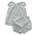18-24M Light Blue & White Stripe Cotton Shirt with Bloomer - H & M