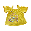18-24M Yellow Butterfly Elasticated Neck Top - Ackermans