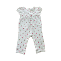 12-18M White & Pink Floral Cotton Onesie - Janie & Jack