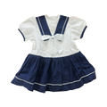 12-18M Blue & White Sailor Look Dress - Ladybird