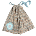 5-6Y Orange & Grey Patterned Dress
