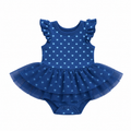 0-3M Navy & White Bodyvest with Tutu - Real Baby