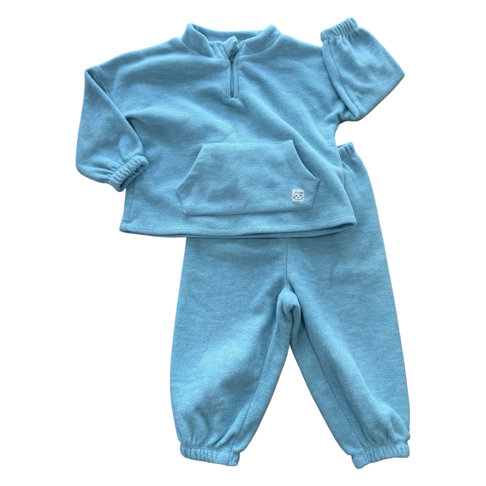 18-24M Aqua Fleece 2pc Sweater Set - Woolworths