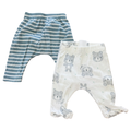 Newborn 2pc Newborn Baby Pants Bear & Stripe - Baby Exact & Cotton On