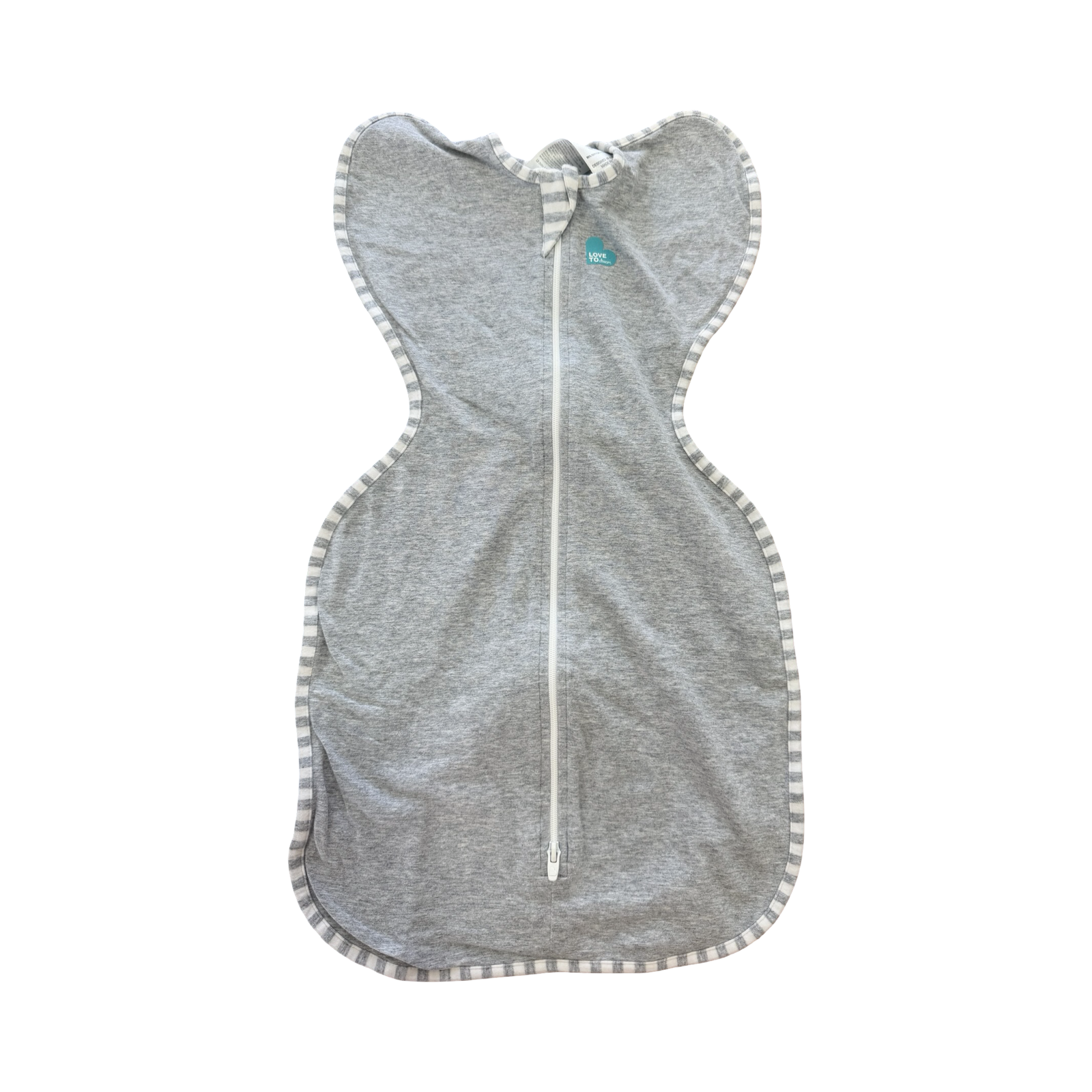 Size Small (0-3M) Grey & White Sleep Sack - Love to Dream