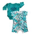 1-3M Green 2pc Romper & Bodysuit Set - Woolworths
