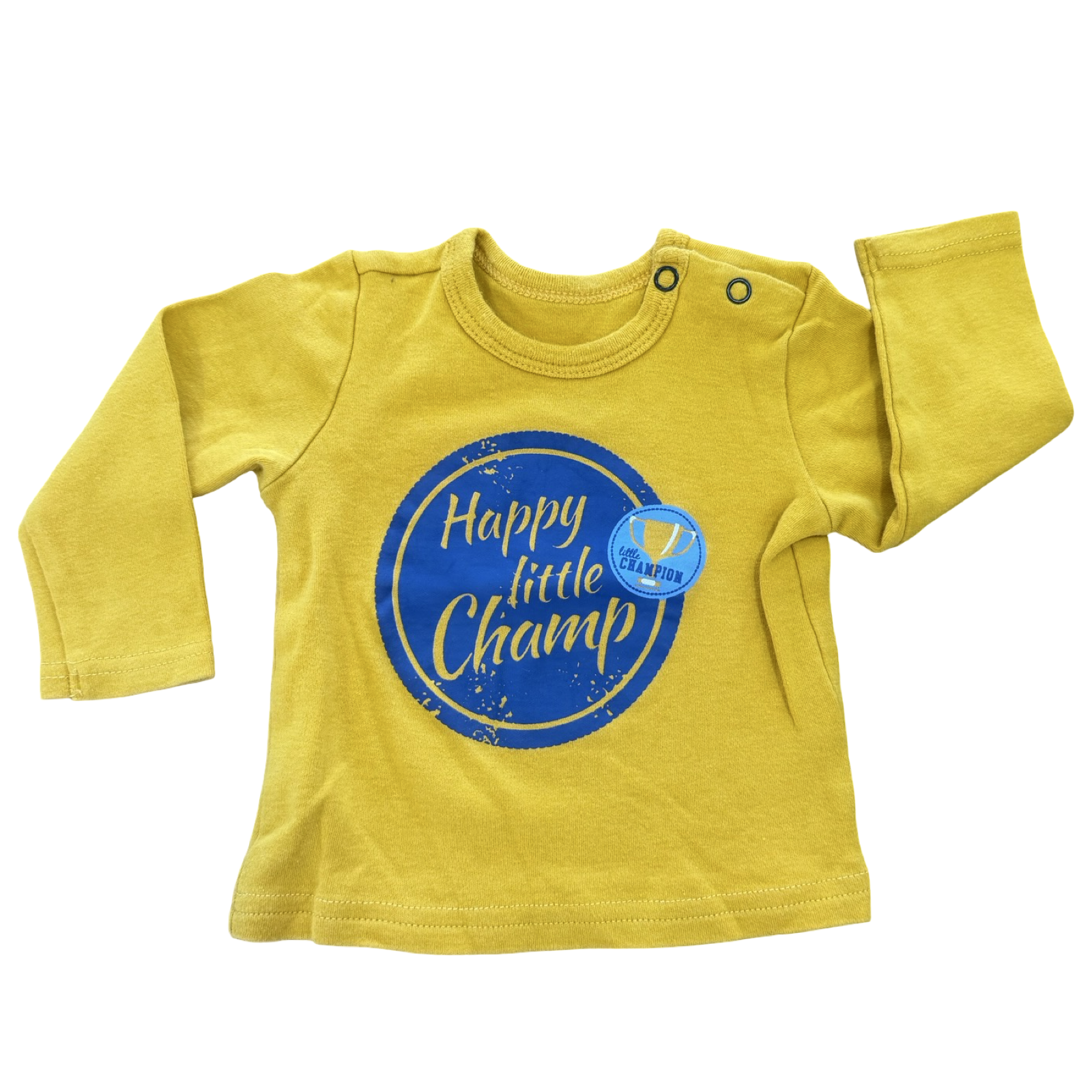 0-3M Happy Little Champ Long Sleeve T-Shirt - Baby EXACT