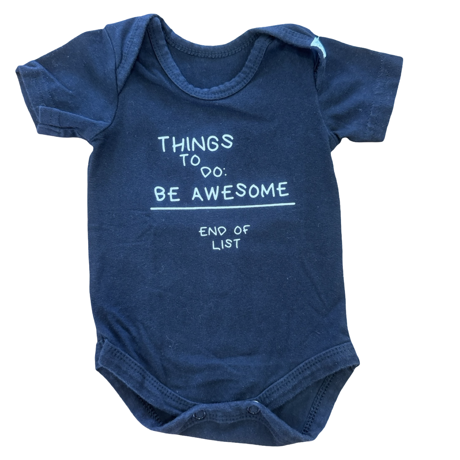 Newborn - Black Things To Do Bodysuit - Woolworths