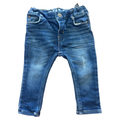 9-12M Blue Washed Look Denim Jeans - H & M