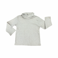 18-24M Beige Melange Ribbed Polo Neck Top - Ackermans