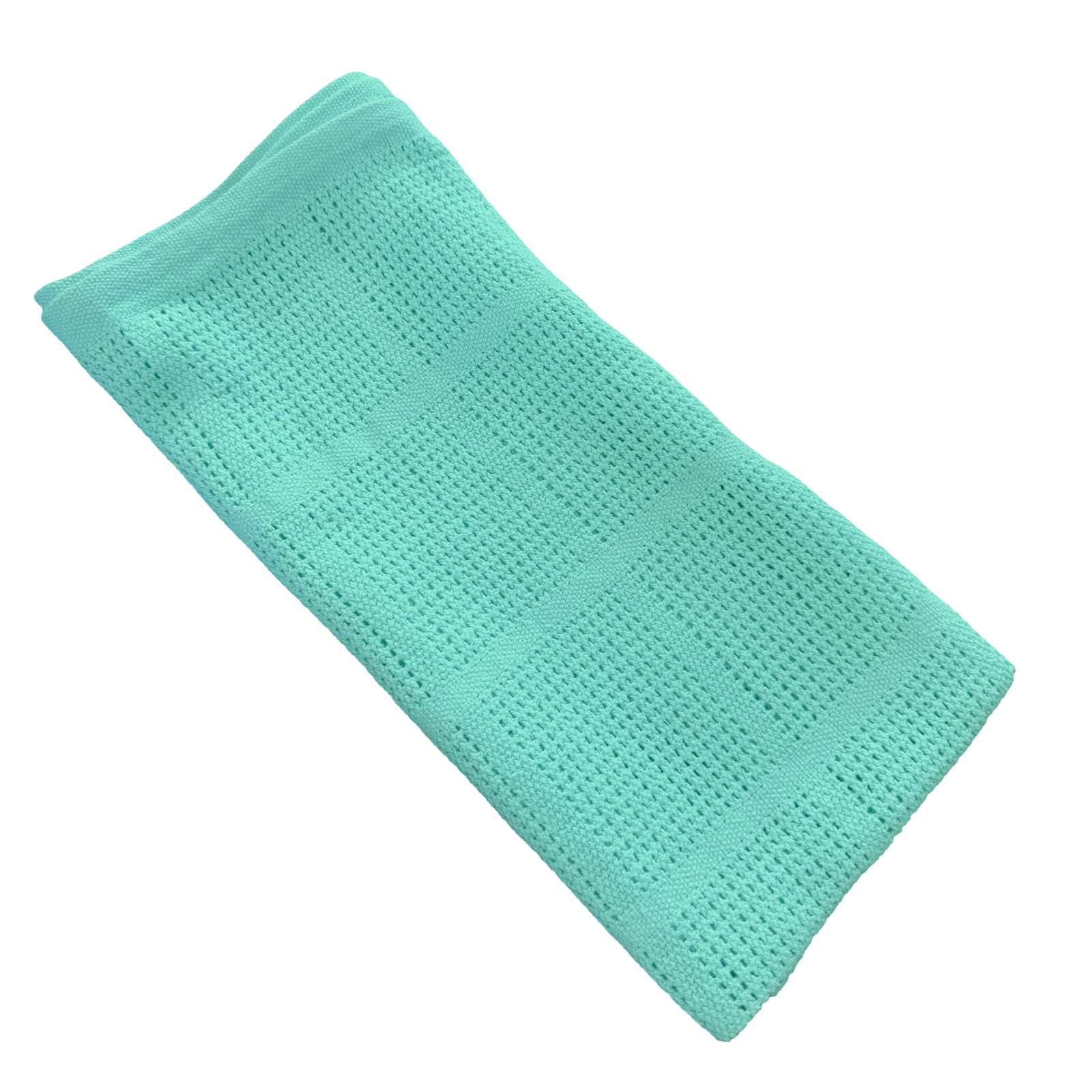 Light Green Pure Cotton Knitted Blanket - Premaman