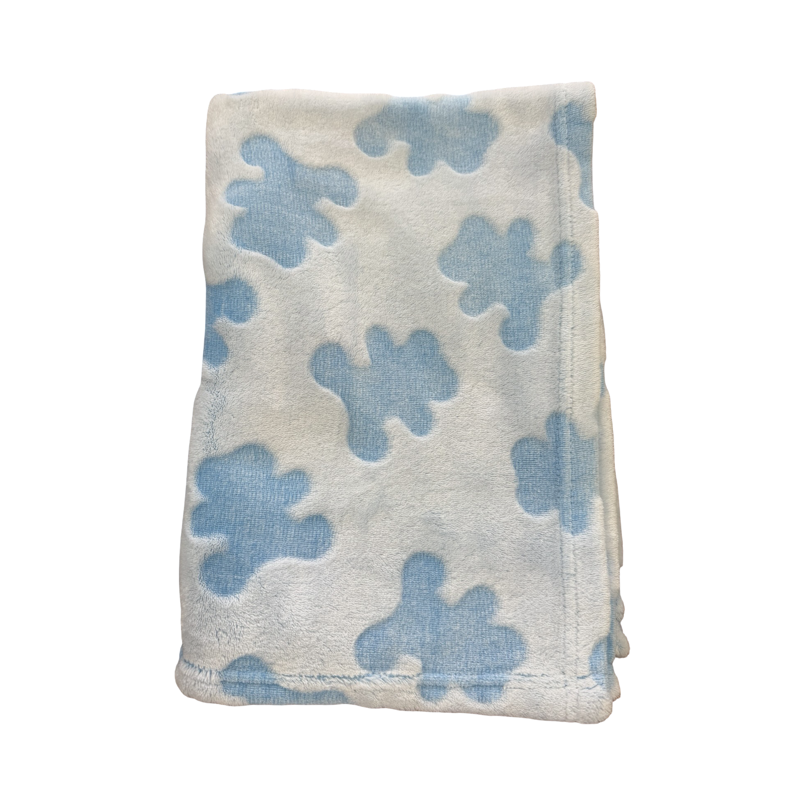 75x100cm Blue Bear Baby Fleece Blanket - Woolworths