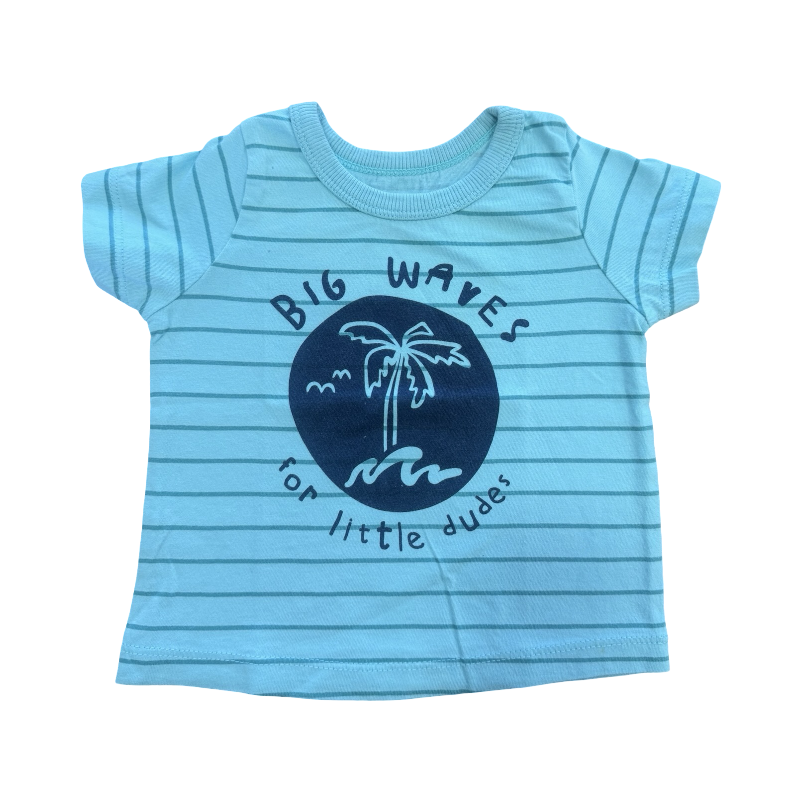 3-6M Big Wave Light Green T-Shirt - Woolworths