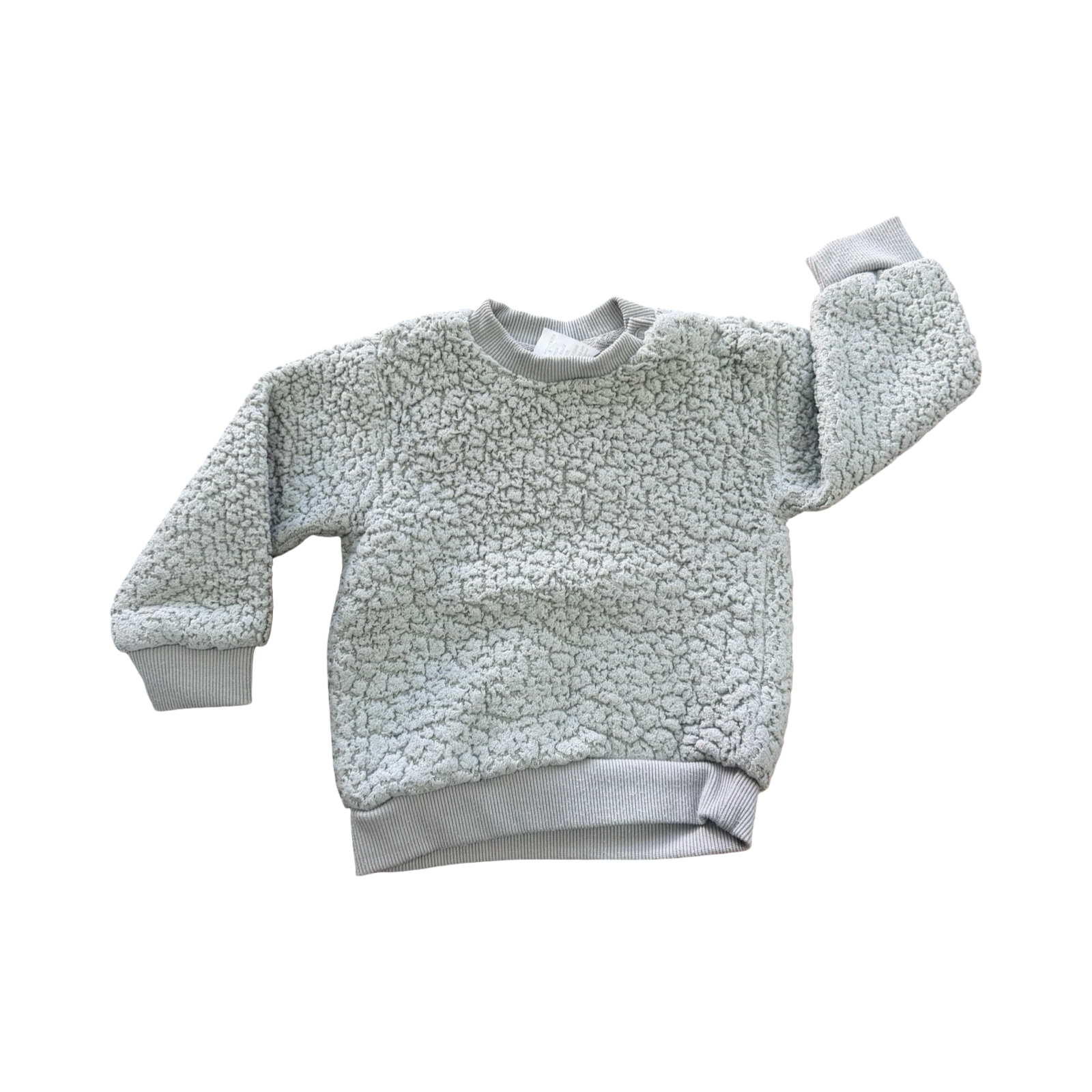 6-12M Grey Bear Fleece Sweater - Clicks