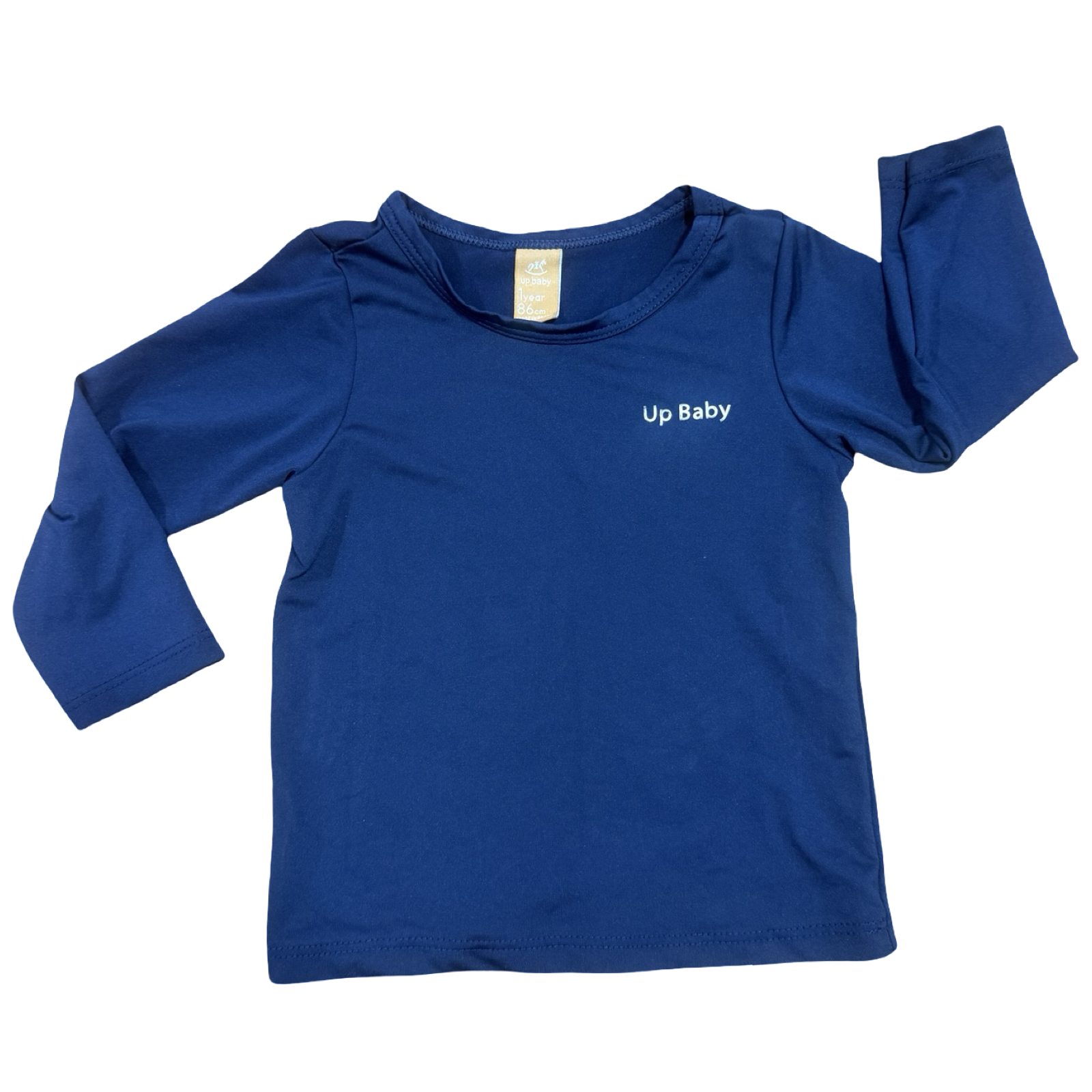 1Y Navy Klong Sleeve T-Shirt - Up Baby