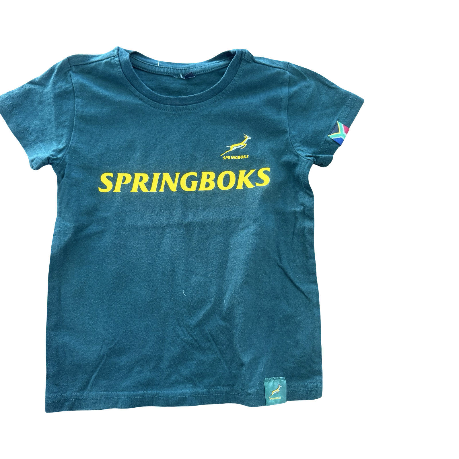 3-4Y Green Springboks T-Shirt
