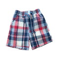 6-12M Blue & Red Check Shorts - Ackermans