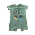 6-12M Khaki Daddy's Wild One Romper - Woolworths