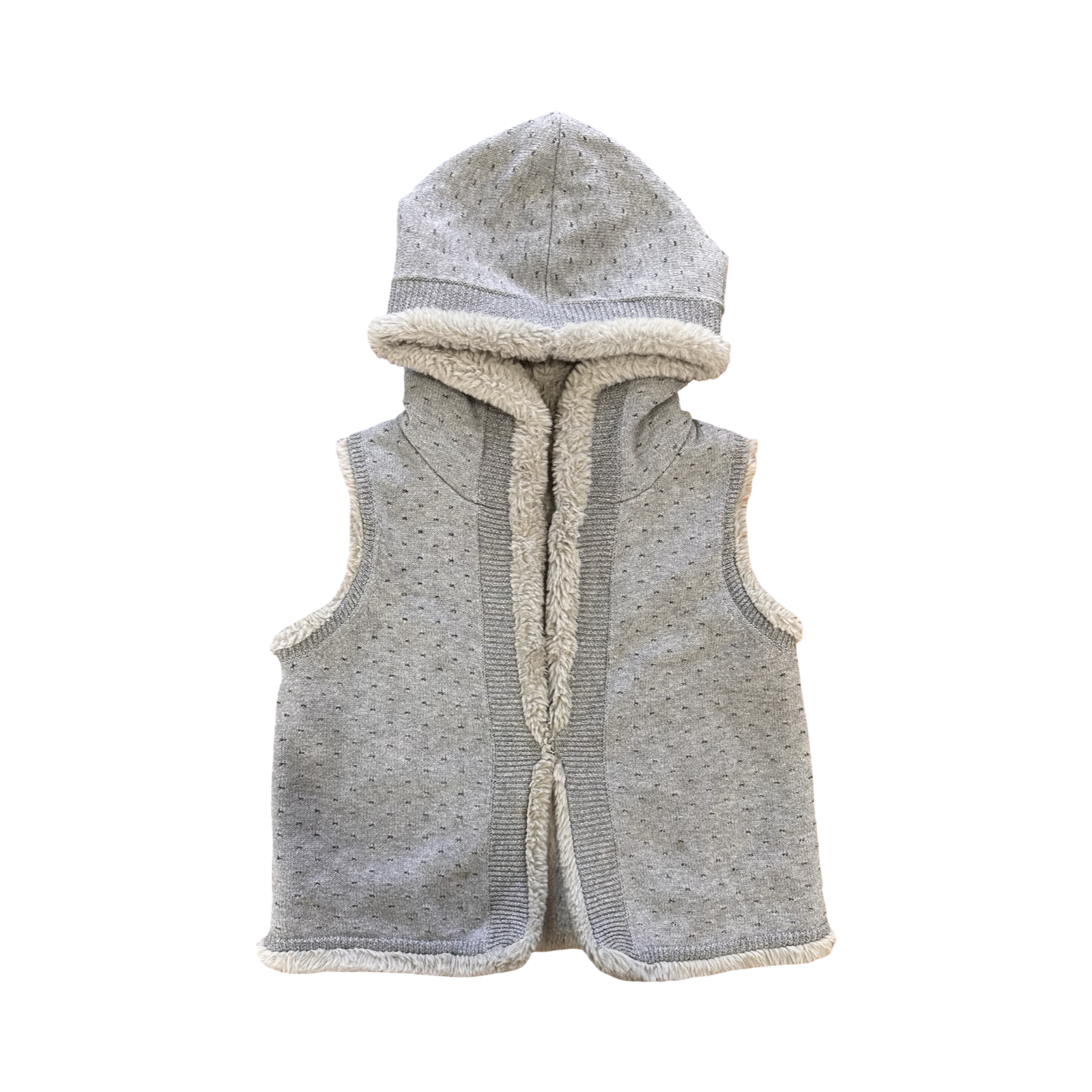 3-4Y Grey Double Sided Luxurious Warm Gilet - Country Road
