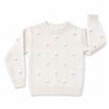 6Y White Knitted Jersey with 3D Dot Detail - Cotton On