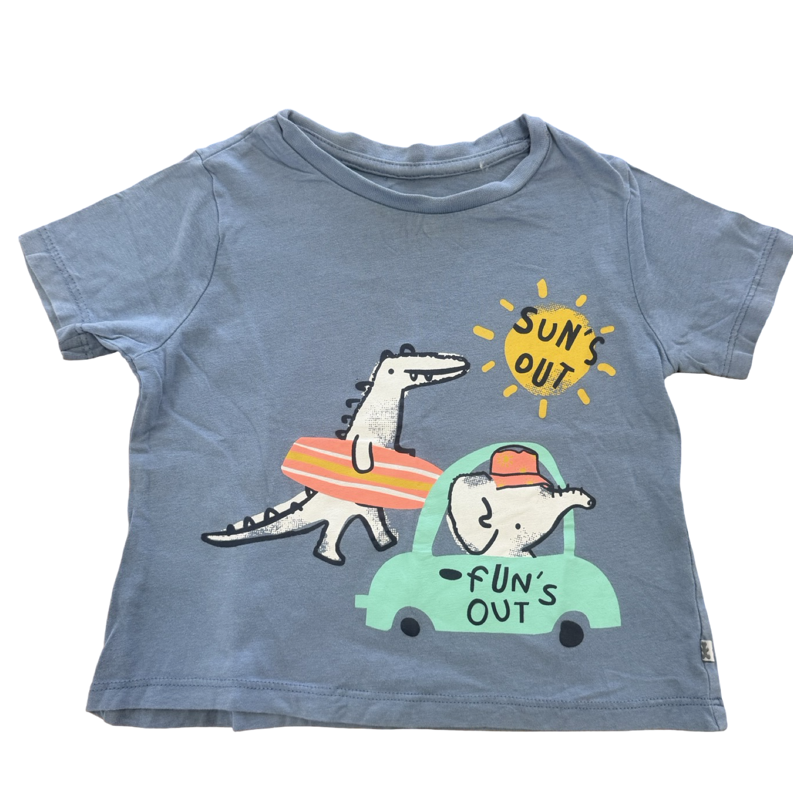 12-18M Sun's Out Blue T-Shirt - Woolworths