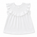 5Y White Classic Style Dress with Cotton Lace Detail - Woolworths