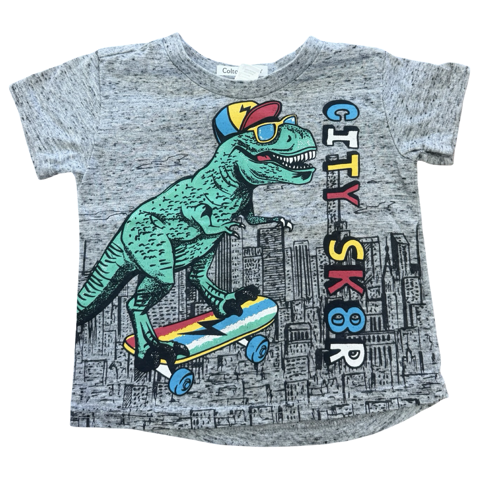 18-24M Grey Dinosaur T-Shirt - Ackermans