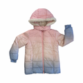 8Y Pink & Blue Ombré Style Puffer Zipper Jacket - Woolworths