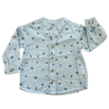 18-24M Blue Cotton & Linen Buttoned Shirt - Woolworths