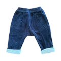 3-6M Navy Corduroy Lined Pants - Cotton On