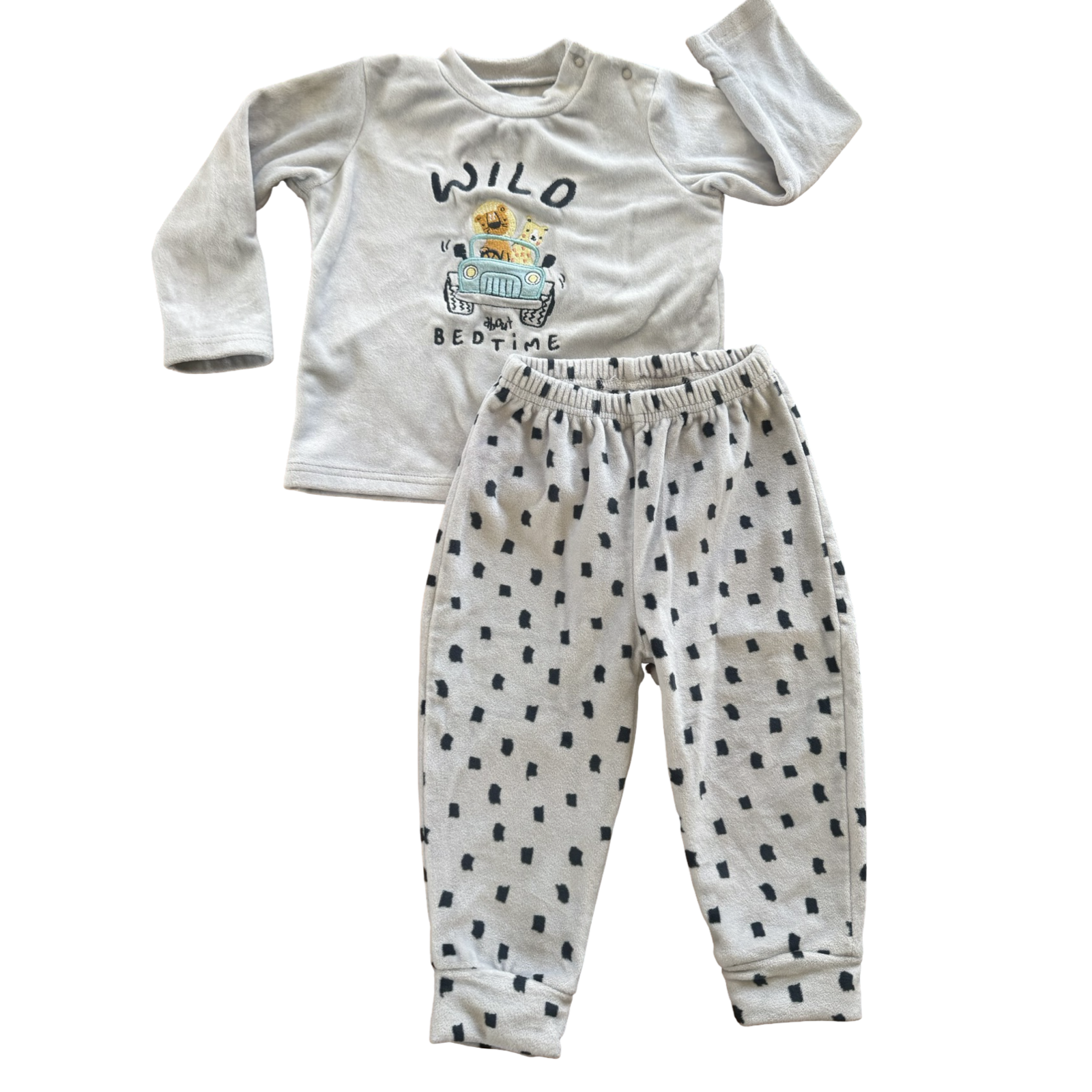 18-24M 2pc Fleece Wild Pyjama Set - Woolworths