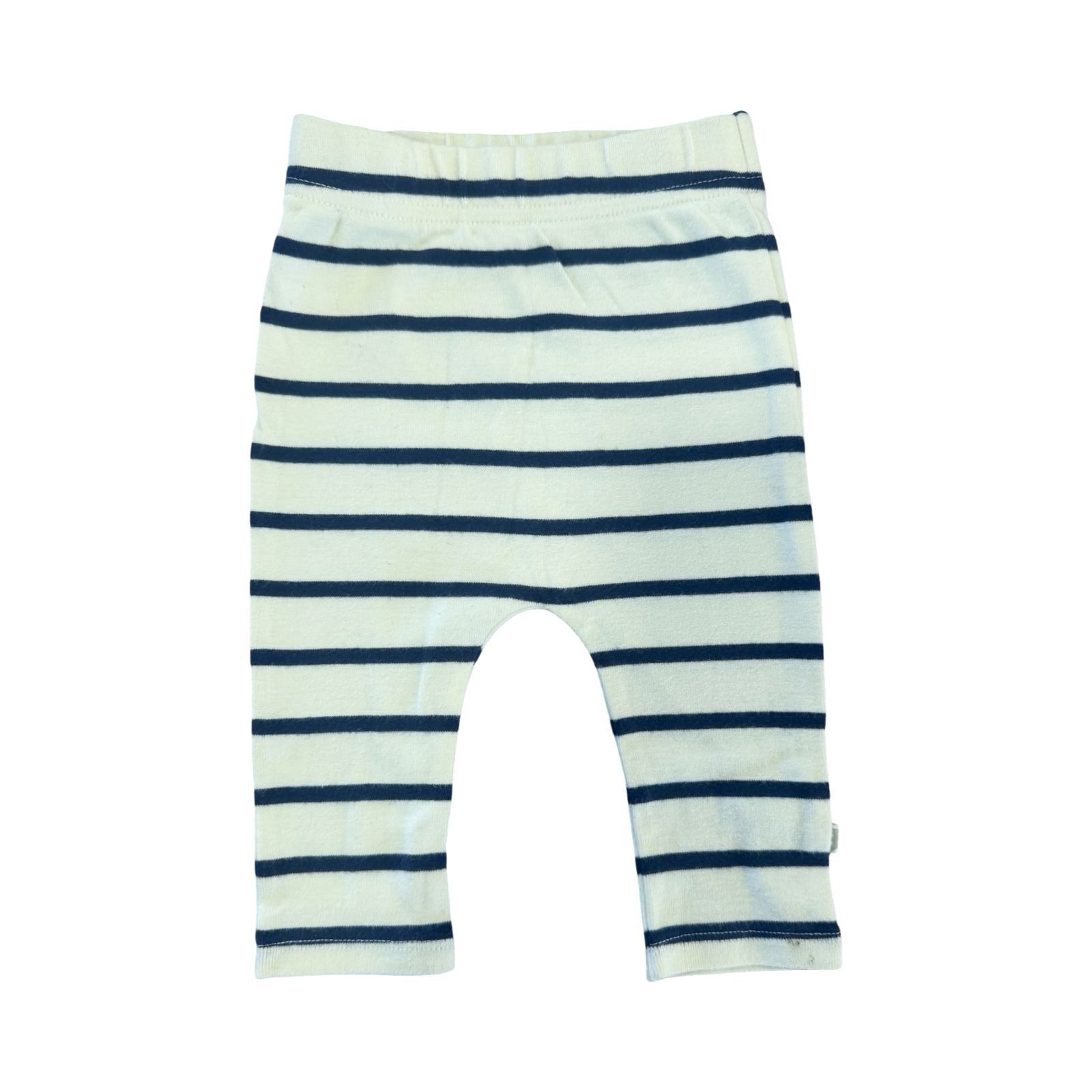 3-6M White & Navy Stripe Pants - Woolworths