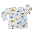 18-24M White Doggy Fleece Long Sleeve Top - Woolworths