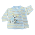 3-6M Fleece Side Snapper Button Top - Mother's Choice