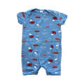 12-18M Blue Ship Design Romper - Tiny Tots