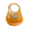 One Size Orange Plastic Bib - Tommee Tippee