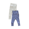 2-4M 2pc Ribbed Long Leggings - H & M