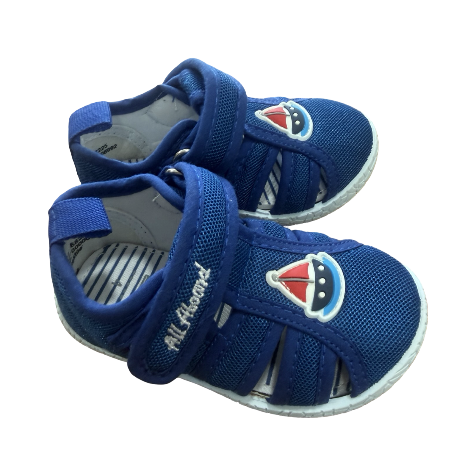Size 2 Blue Sailboat Shoes - Real Kids