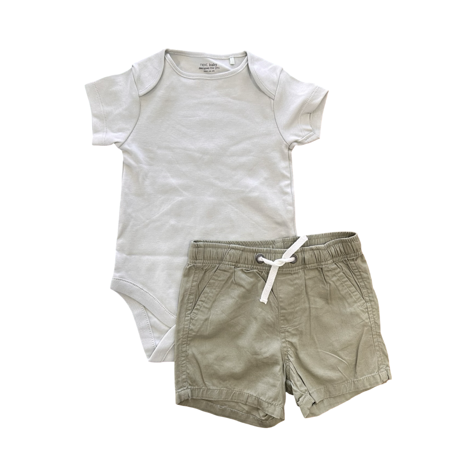 6-9M Green 2pc Boy's Outfit - Next / H &M