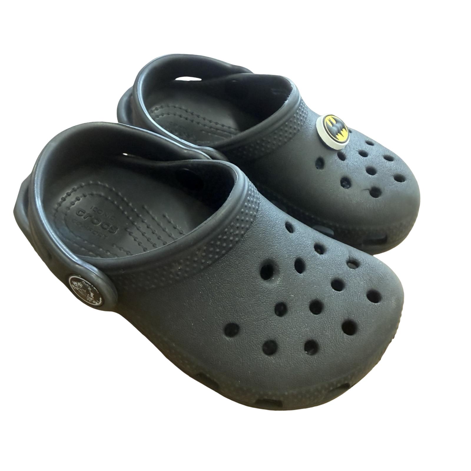Size 8 Black Batman Clogs - Crocs