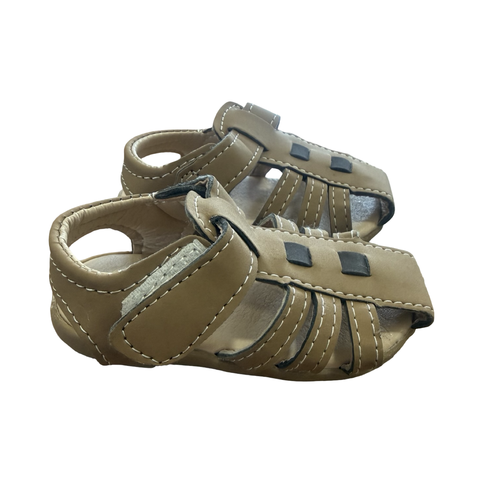 6-12M Camel Sandals - Real Baby