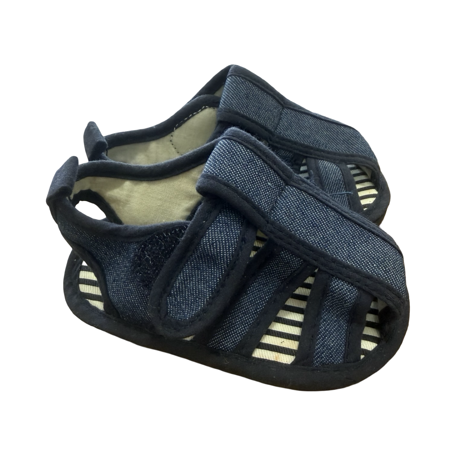 Size 2 Navy Denim Sandals - Ackermans