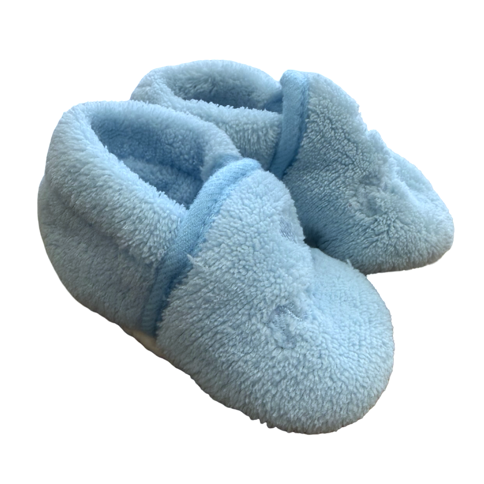 Size 1 Light Blue Baby Slippers