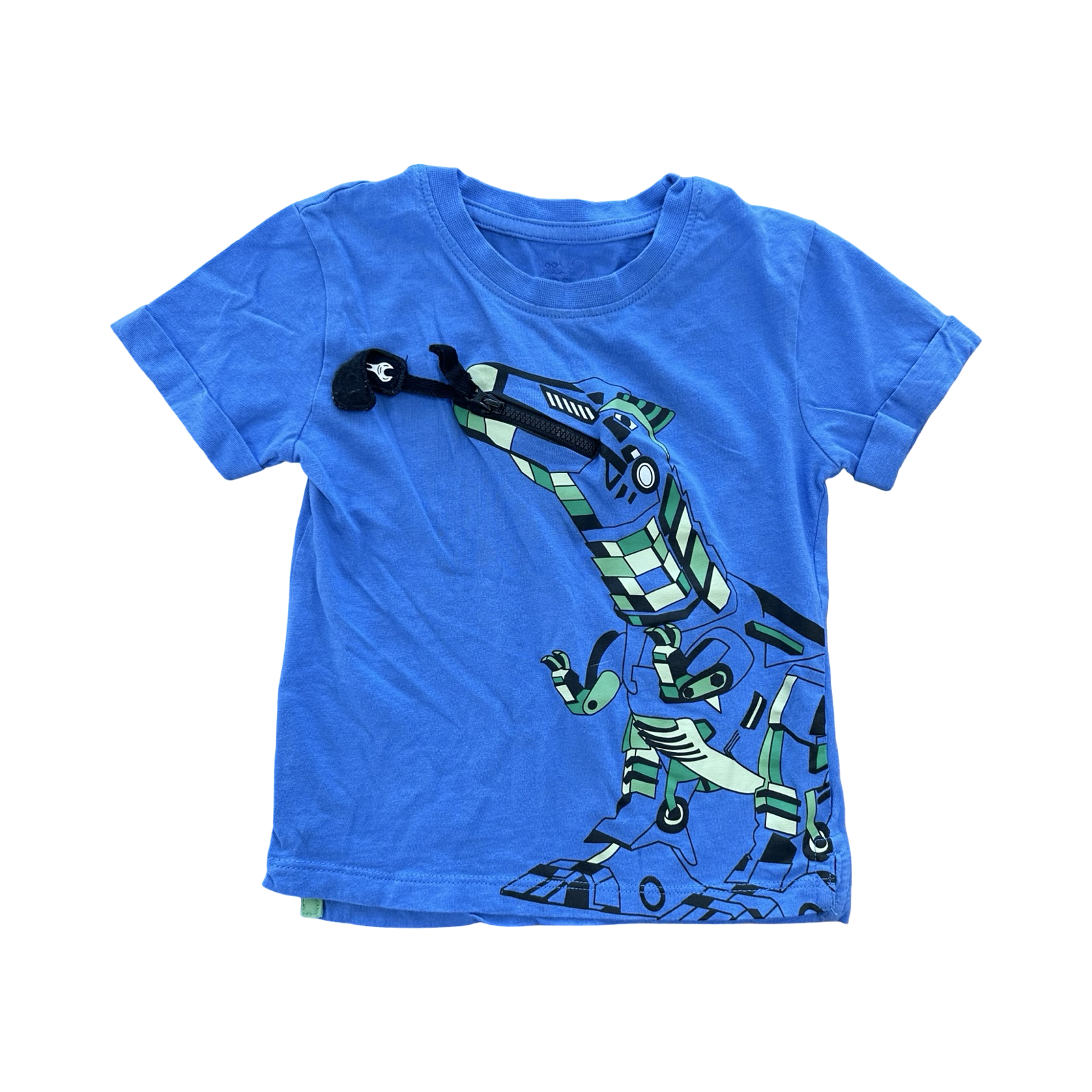 *NEW* 2Y Blue Robot Dinosaur T-Shirt - Woolworths