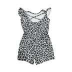 2-3Y Black, Grey & White Leopard Bodysuit - Popcandy