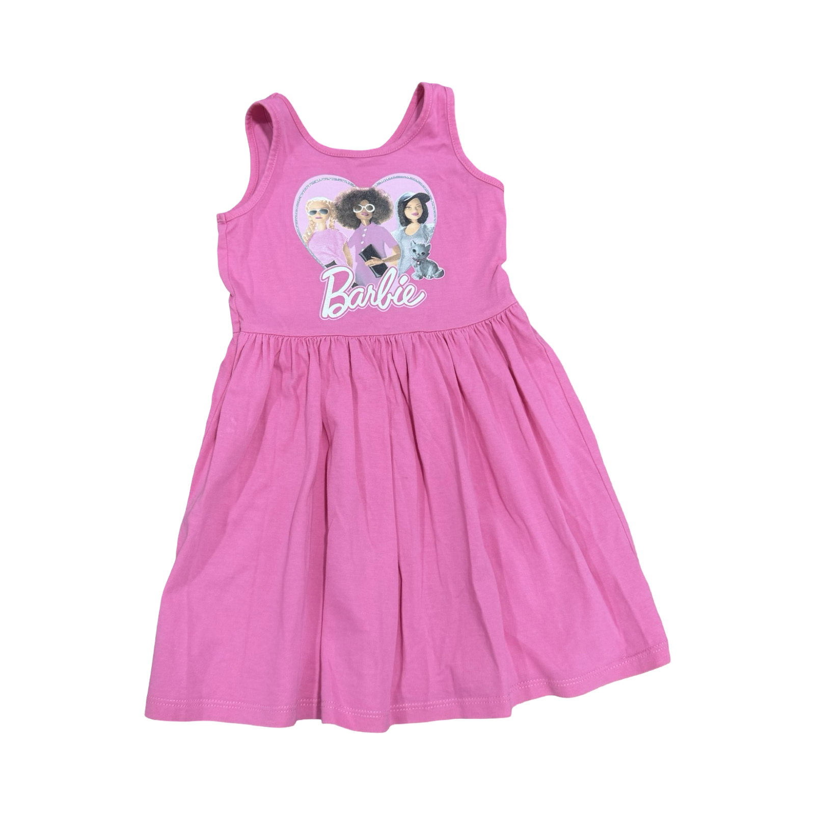 3Y Pink Barbie Cotton Dress - Woolworths