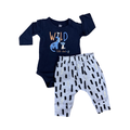 1-3M 2pc Wild Like Dag Boy's Set - Woolworths
