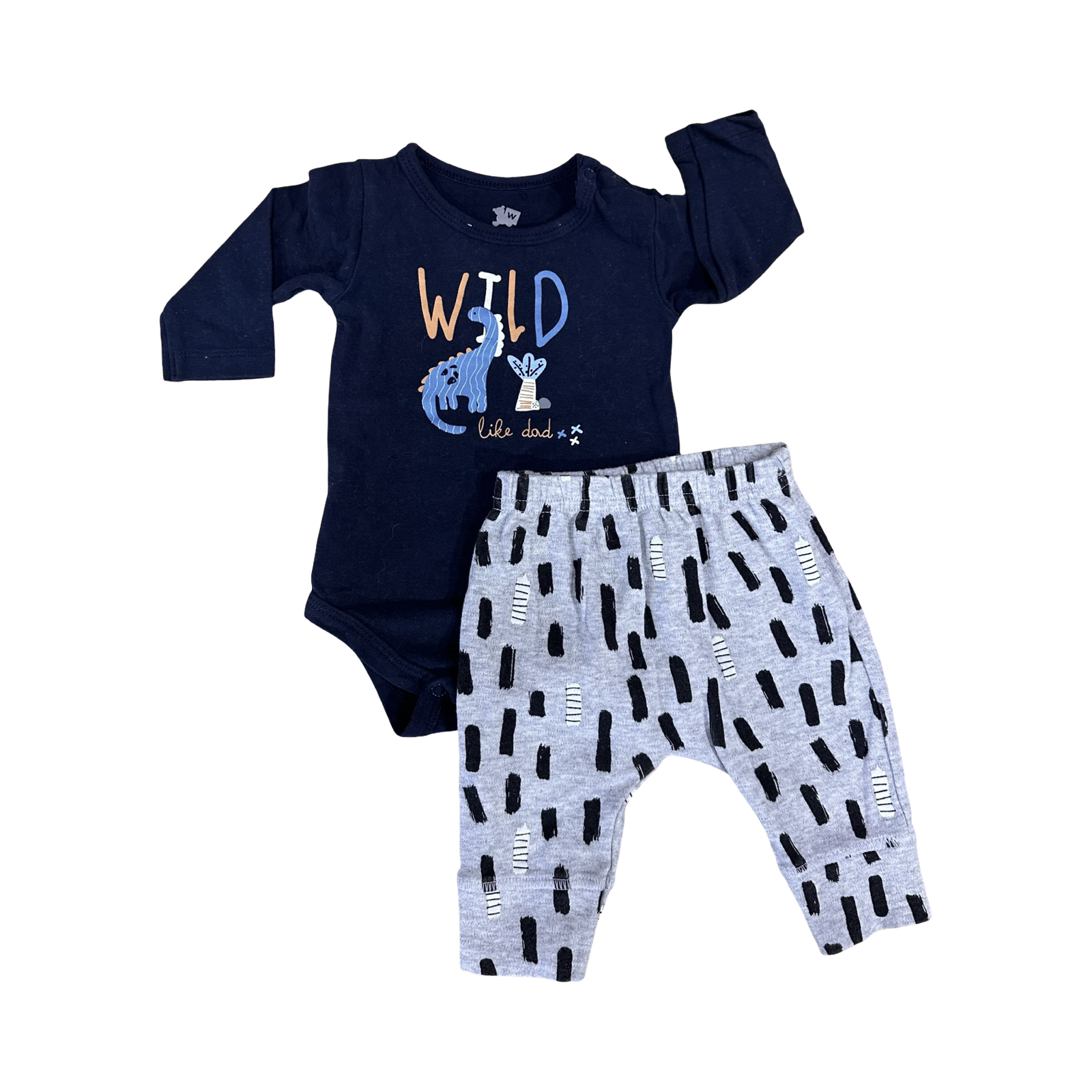 1-3M 2pc Wild Like Dag Boy's Set - Woolworths