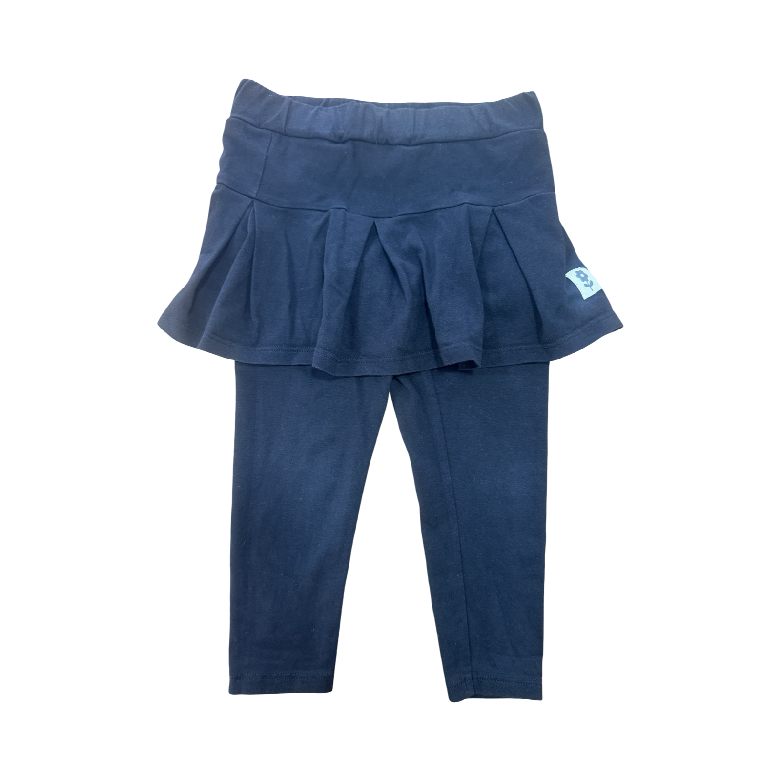 4Y Black Long Leggings with Attached Skirt - Woolworths